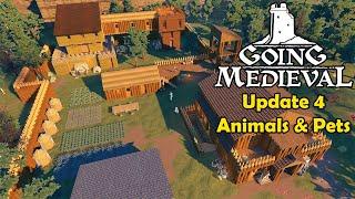 LIVE | NEW Going Medieval UPDATE 4: ANIMALS & PETS - Defend Against Raiders Colony Building Survival