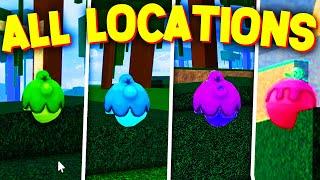 ALL BERRY SPAWN LOCATIONS in BLOX FRUITS! (First Sea/Seconds Sea/Third Sea) ROBLOX