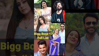 Bigg Boss 17 Contestants List Confirmed 100% | UK07 Rider...