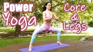 30 Minute Power Yoga for Waist Loss!  Core & Leg Strength Workout, Twist Away Belly Fat & Metabolism