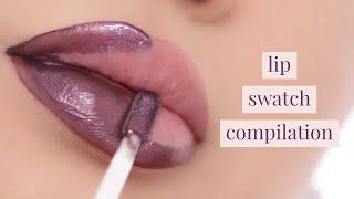 10 Lip Swatches in 1 Video!! | Ashley Rosales