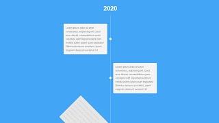 Timeline | Using HTML & CSS , JS  | 2020