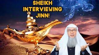 A Sheikh in Egypt interviewing Jinn, can we watch it? #jinn #ramadan #islam #islamic assim al hakeem