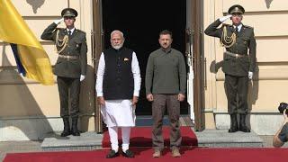 Ukraine's Zelensky meets with India's Modi in Kyiv | AFP