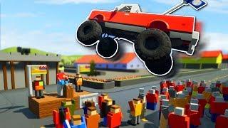 JUMPS & STUNTS IN THE CITY! - Brick Rigs Multiplayer Gameplay - Ramps, Jumps & Stunts!