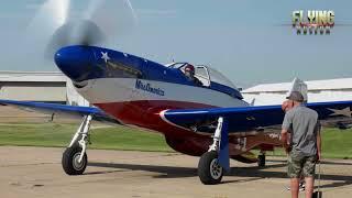 Mustang P-51 "Miss America" turning off her Rolls-Royce Merlin engine