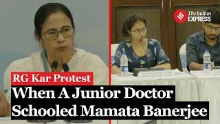 Watch: When A Junior Doctor Schooled West Bengal CM Mamata Banerjee | RG Kar Protest