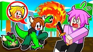 I Pretended to be NOOB with DINO FRUIT! (Roblox Blox Fruits)