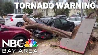 Storm generates rare tornado warning in San Francisco, part of San Mateo County