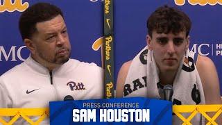 Pitt Men's Basketball | Sam Houston Postgame | Jeff Capel & Guillermo Diaz Graham