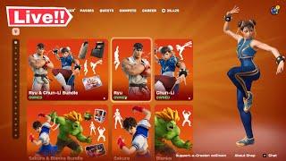 LIVE! - Fortnite STREET FIGHTER ITEM SHOP UPDATE June 20! (Season 3 LIVE)