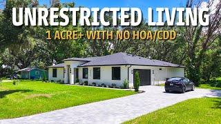 $10,000 PRICE REDUCTION on Custom Home in Florida With 1+ Acres of Land!