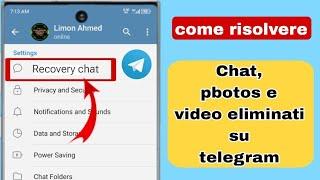 Come recuperare messaggi, chat, immagini e video eliminati da Telegram (nuovo processo)