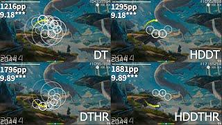 Twilight Force - Dawn of the Dragonstar [Maki's Expert] mod comparison with pp counter and stars