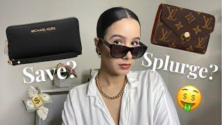 LUXURY VS AFFORDABLE WALLETS? SHOULD YOU SAVE OR SPLURGE? | LOUIS VUITTON VS MICHAEL KORS