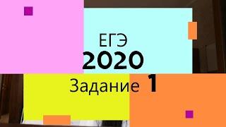 ЕГЭ по русскому языку 2021|Задание 1|