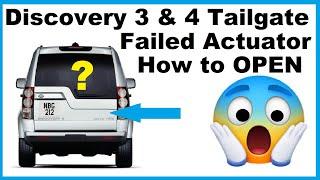 How to Open Land Rover Discovery 3 4 Locked Tailgate With Failed Actuator From Inside