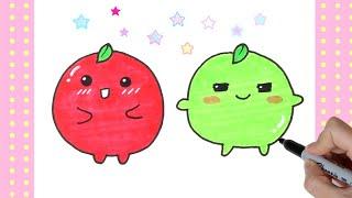 How to Draw an Apple 사과 그리기