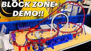 A Block Zone Demonstration from IAAPA! - ACE Looping Model Roller Coaster