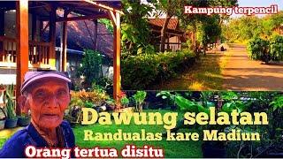 Kampung terpencil dekat hutan jati dawung randu alas kare Madiun suasana.....