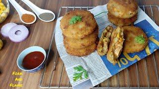 Pizza Cutlets Recipe | Kids snacks Recipe | fork & flame| kabab recipe