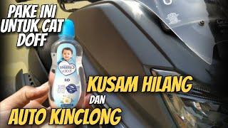 Mengkilapkan Cat Doff Body Motor Menggunakan BABY OIL