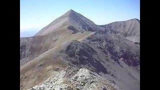 Hikers on the Razor Fang in Utah's La Sal Mountain Range