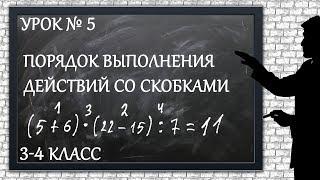 Изучаем математику с нуля / Урок № 5 / Порядок выполнения действий со скобками