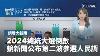 2024總統大選倒數　鏡新聞公布第二波參選人民調｜鏡看大新聞 #鏡新聞