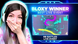 I cried when WE WON A BLOXY!