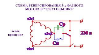 Реверс электродвигателя, ПНВС и вопросы подбора конденсатора