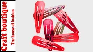 HOW TO MAKE SIMPLE SILK THREAD HAIR CLIP AT HOME/DIY/HAIR BANDS/DO IT YOURSELF PROJECTS