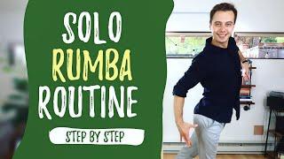 Step By Step Solo Rumba Routine for Pro/Am Ballroom Dancers.