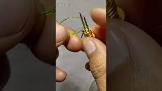 Fish hook knot tying