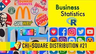 Chi-Square Distribution #21 | 2024 Business Statistics with R Series