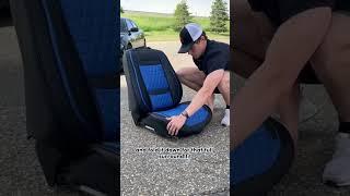 Seat cover install video #car #seatcovers #caraccessories #carluxury #luxuryvehicle #carseatcovers