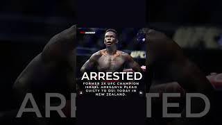 Israel Adesanya pleads guilty toDUI in New Zealand on August 19. His sentencing will be January 10th