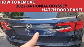 How To Remove 2022-2024 Honda Odyssey Rear Hatch Door Panel.