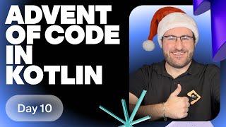 Advent of Code 2024 in Kotlin with Dmitry Jemerov. Day 10.