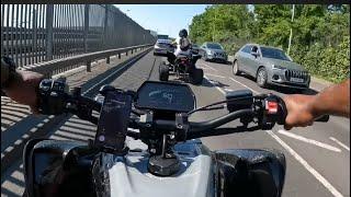 MT-10 R1 Super Quad /playtime Around ￼London City #yamaha #bike #rideout