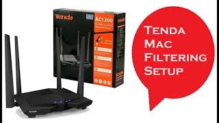 Tenda WiFi Router Mac Filter Settings to Block Mobile and Password