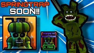 SPRINGTRAP IS ALMOST HERE!! GET PHANTOM BALLOON BOY ASAP!! - FNAF TD - ROBLOX