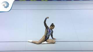 Daria TIKHONOVA (RUS) - 2019 Aerobics Junior European silver medallist, individual women