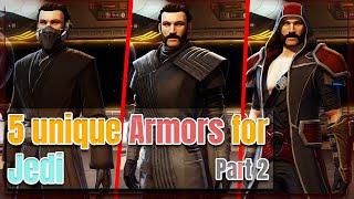 5 unique Armors for Jedi |  PART 2 - SWTOR 2021