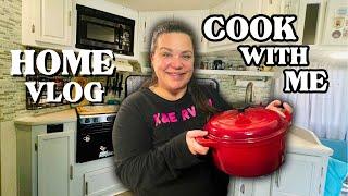 MAKING CREAMY VEGETABLE SOUP IN TINY RV KITCHEN | PLUS DOING UBER EATS & DOOR DASH | HOME VLOG