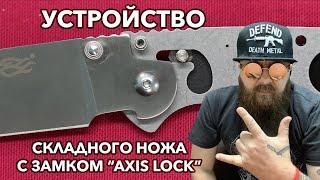 Устройство фиксации клинка складного ножа Axis lock