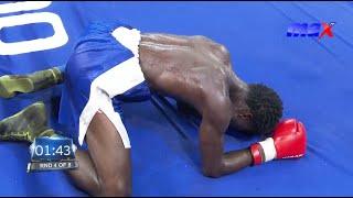 Isaac Kakraba knocks out Samuel Danso in round 4 | | #Bel7StarGhanaProfessionalBoxingLeague | FN8