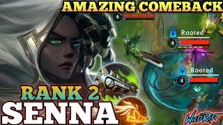 SENNA AMAZING COMEBACK! UNDERRATED OP BUILD - TOP 2 GLOBAL SENNA BY MLuV Yuna1vs99 - WILD RIFT