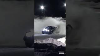 This is how its done  Rally car drifting in the snow!