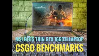 2021 | CSGO COUNTER STRIKE | MSI GF65 THIN 9SD | GTX 1660 TI | BENCHMARKS WITH TEMPS